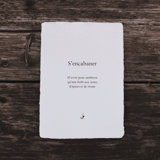 Carte &quot; S&#039;encabaner &quot;